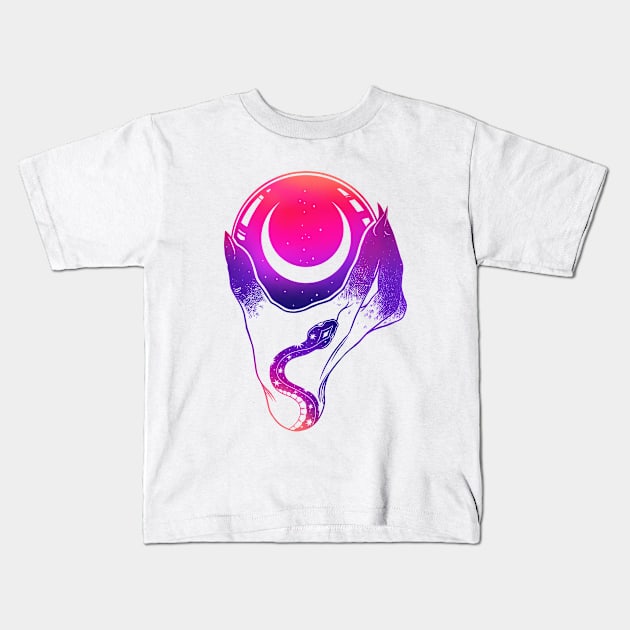 Crystal Ball Kids T-Shirt by OccultOmaStore